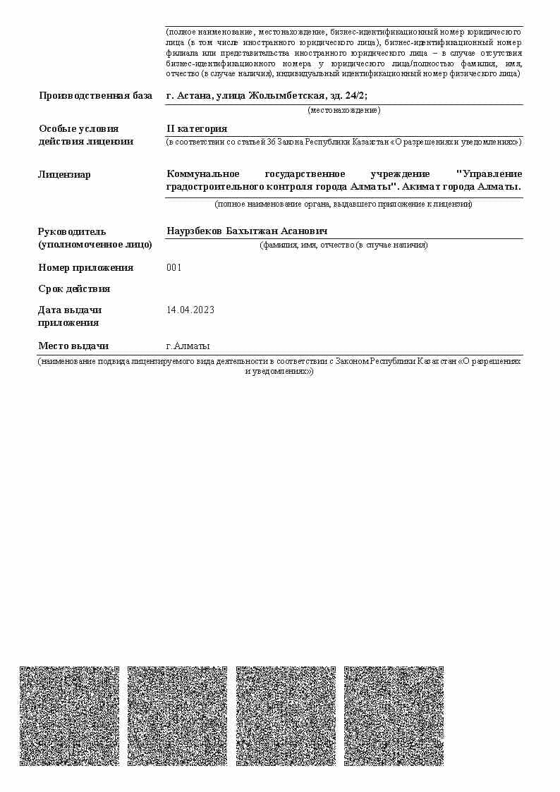 Aspan-development лицензии и благодарственные письма